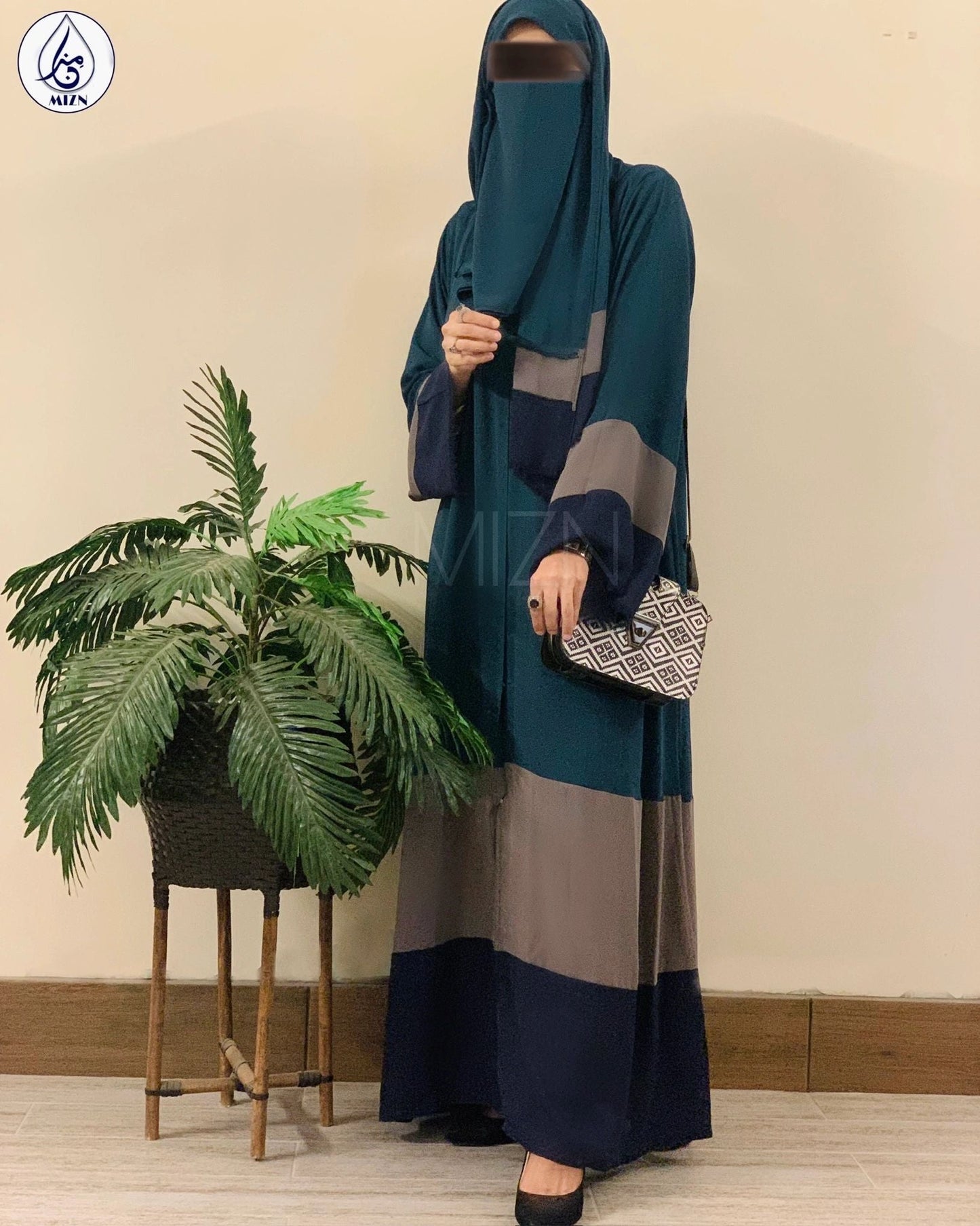 URBAN TEAL ABAYA