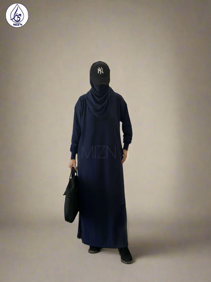 WINTER ABAYA BLUE