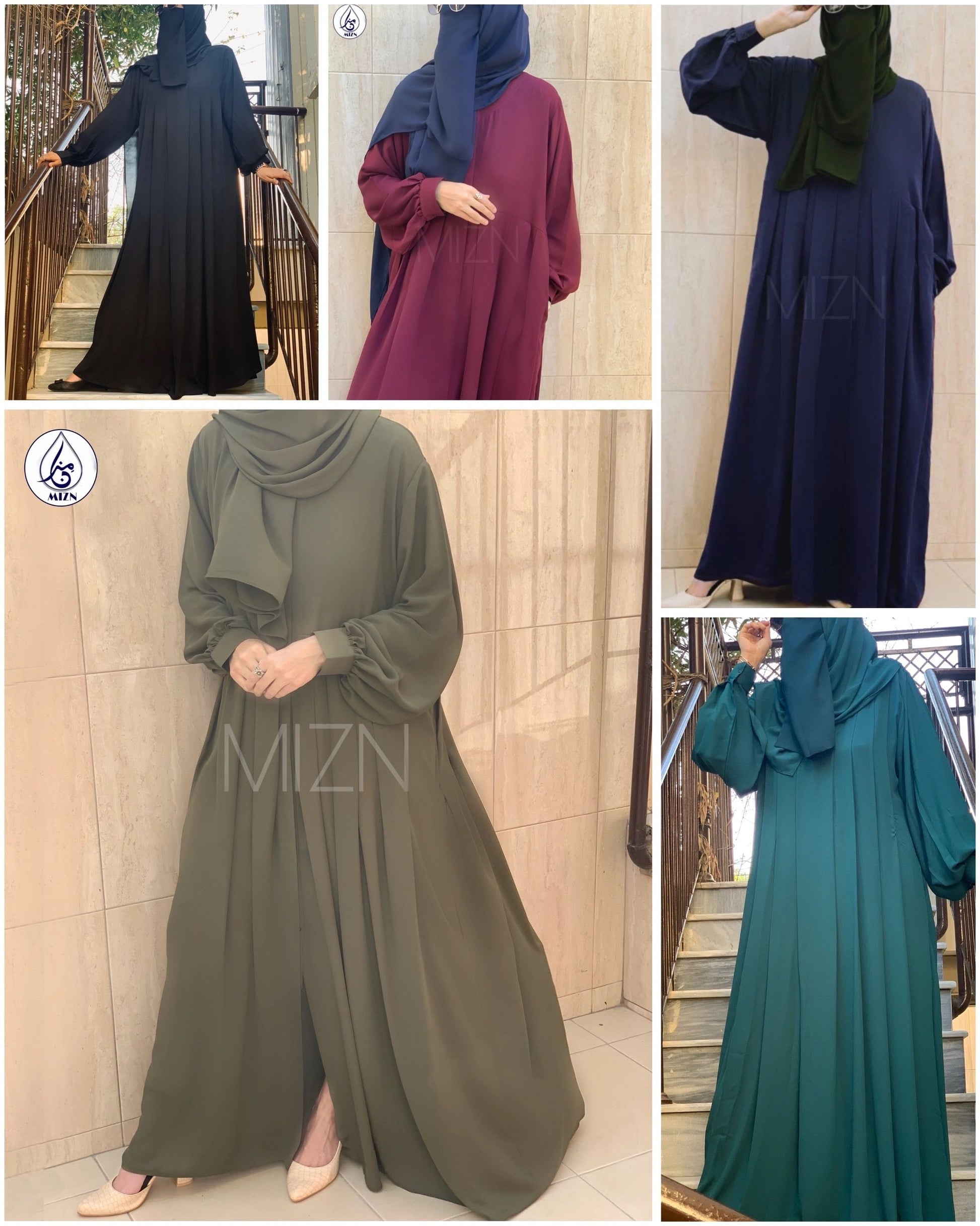 BOXPLEAT ABAYA