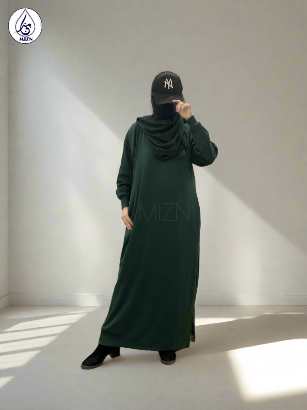 HOODIE ABAYA GREEN