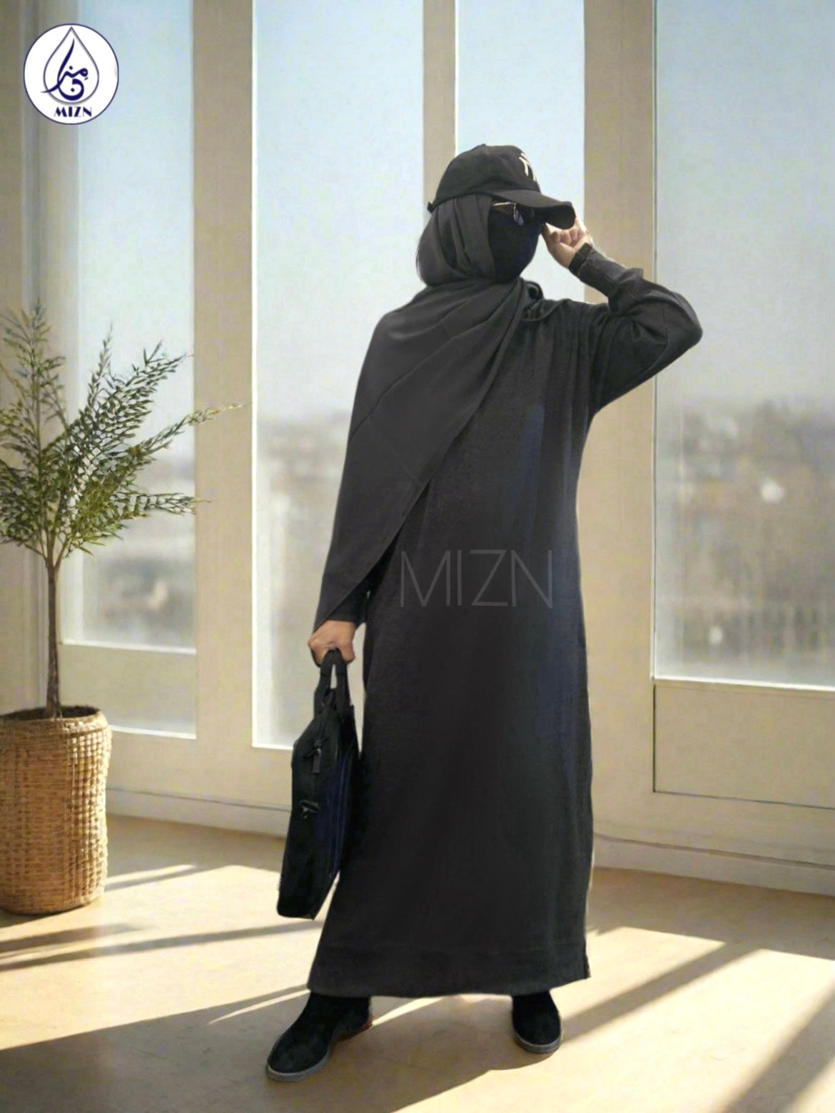 WINTER ABAYA GREY