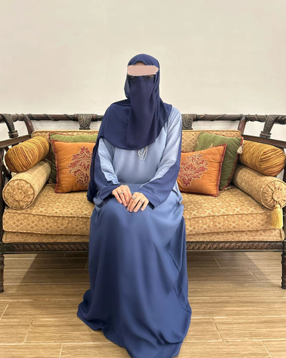 SHADOW BLUE ABAYA