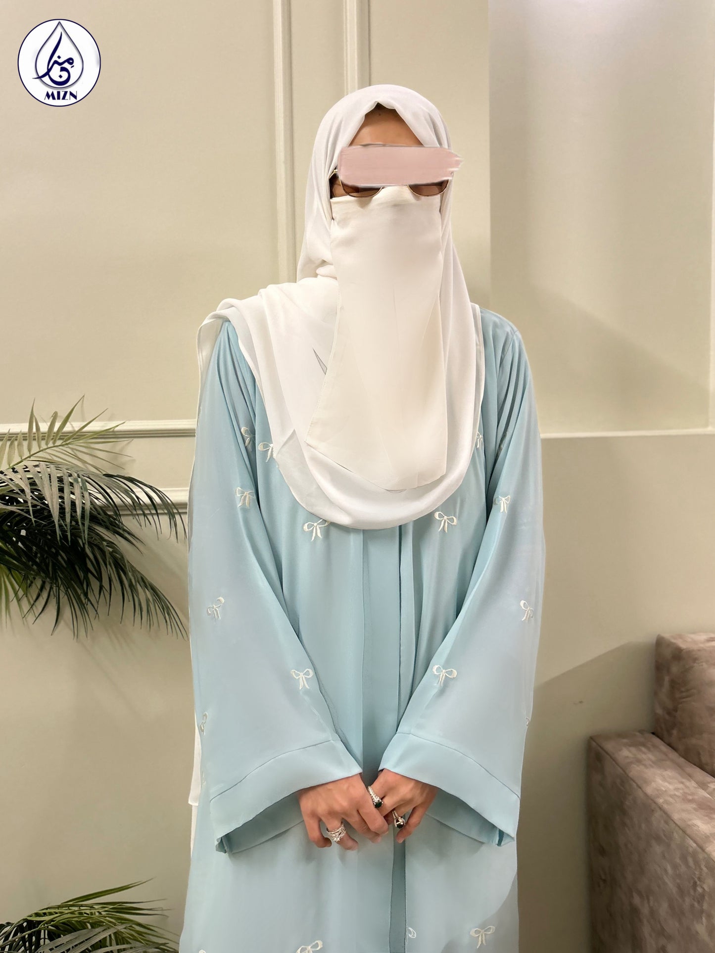 Blue abaya