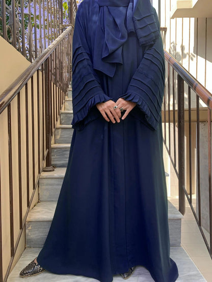 navy blue abaya gown