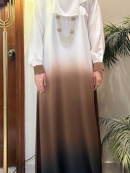 CHARCOAL ABAYA - MIZN