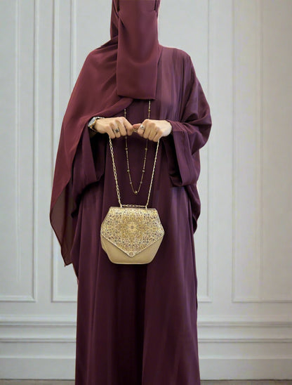 PLUM KAFTAN ABAYA - MIZN