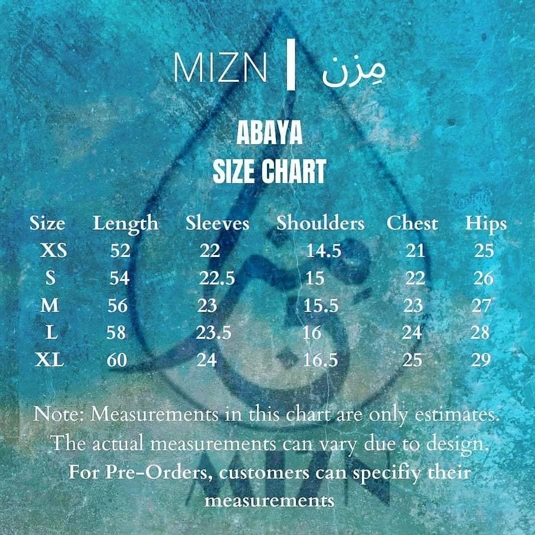 SHADOW BLUE ABAYA