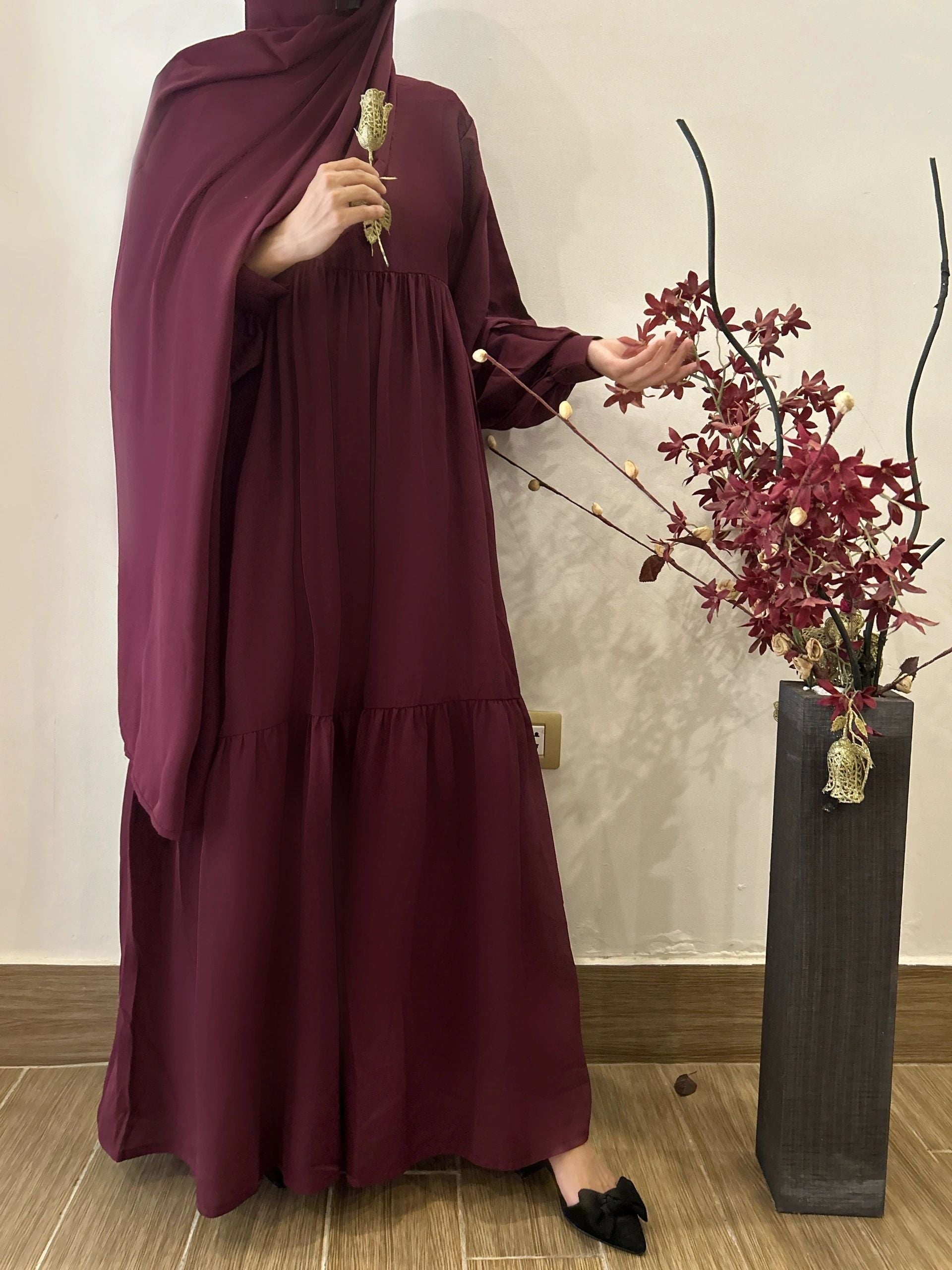 3-TIER DRESS ABAYA