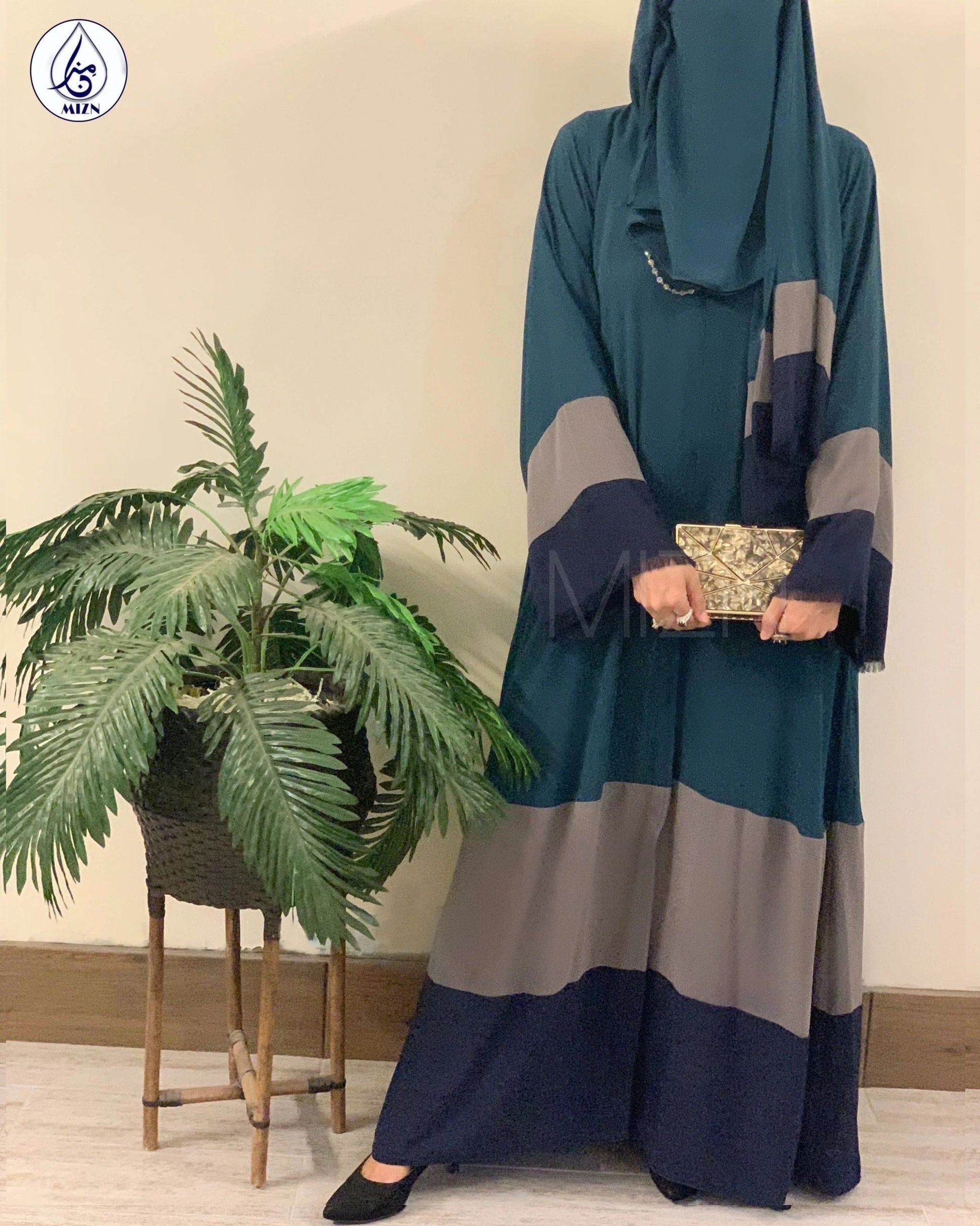 URBAN TEAL ABAYA